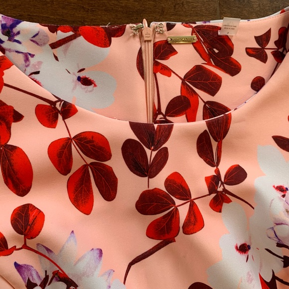 Pink floral great material dress size:4 - Picture 5 of 11